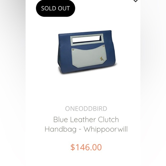 One Odd Bird Wippoorwill Leather Clutch - Picture 12 of 12